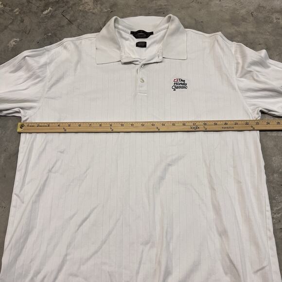 Tiger Woods Golf Polo Mens Large Collection Honda Classic White Logo GUC - Picture 3 of 9